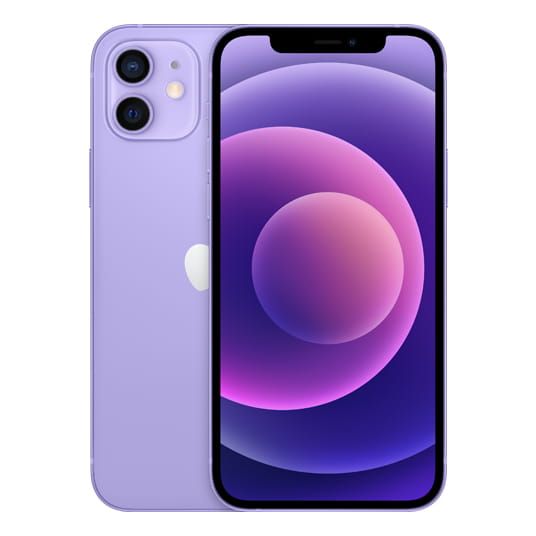 첫번째 iPhone 12 64G 퍼플 후면/전면 이미지