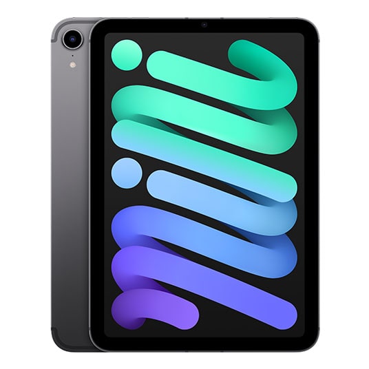 첫번째 iPad mini 6세대 256G  스페이즈 그레이 단말 전면, 후면 이미지