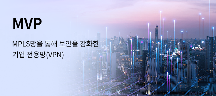 MVP, MPLS망을 통해 보안을 강화한 기업 전용망(VPN) 