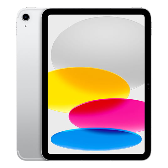 첫번째 iPad 10.9"(10세대) 256GB(2022) 실버 단말 전면, 후면 카메라 이미지