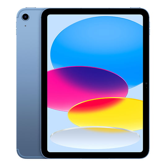 첫번째 iPad 10.9"(10세대) 256GB(2022) 블루 단말 전면, 후면 카메라 이미지