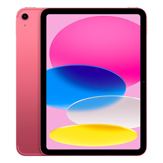첫번째 iPad 10.9"(10세대) 256GB(2022) 핑크 단말 전면, 후면 카메라 이미지