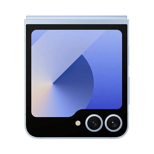 갤럭시Z플립6 블루 컬러 닫힌 앞면